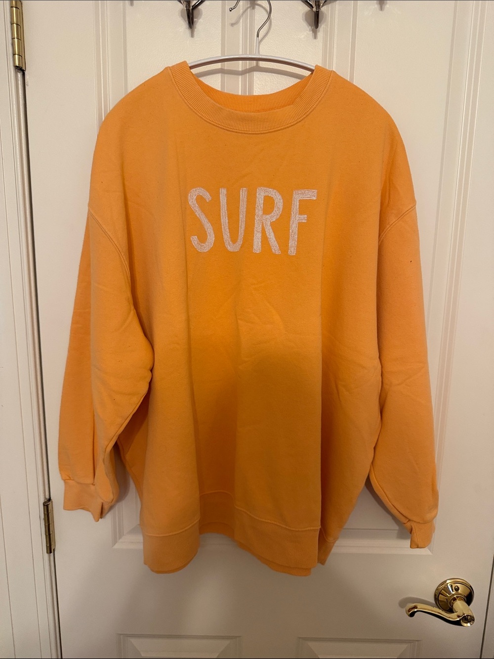 Orange SURF Crewneck Sweatshirt